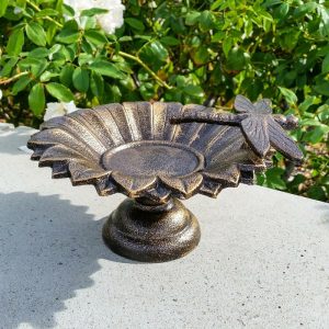 Birdbaths |   Dragonfly Tabletop Metal Birdbath Birdbaths Birdbaths