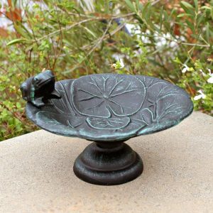 Birdbaths |   Frog Tabletop Metal Birdbath Birdbaths Birdbaths