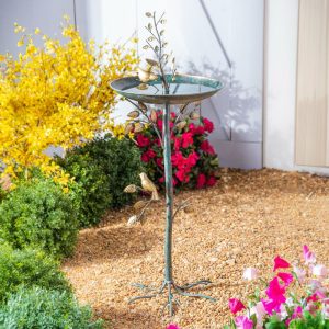 Birdbaths |   Recycled Metal Sapling Birdbath Birdbaths Birdbaths