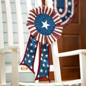 Bunting & Door Banners |   Patriotic Bow Door Hanger Bunting & Door Banners Bunting & Door Banners