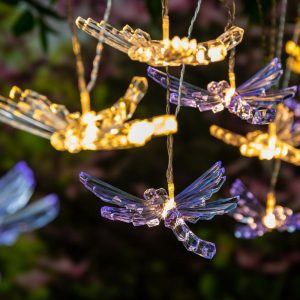 Deck & Patio Accents |   Battery-Operated Dragonfly String Lights Deck & Patio Accents Deck & Patio Accents