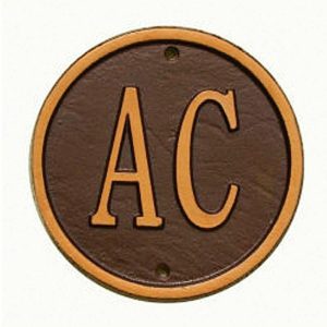 Deck & Patio Accents |   Cast Aluminum Personalized Pine Welcome Wall Plaque Deck & Patio Accents Copper