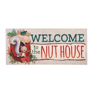 Deck & Patio Accents |   Welcome To The Nut House Sassafras Switch Mat Deck & Patio Accents Deck & Patio Accents