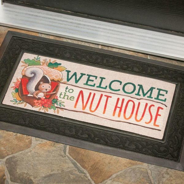 Deck & Patio Accents |   Welcome To The Nut House Sassafras Switch Mat Deck & Patio Accents Deck & Patio Accents