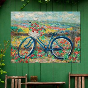 Decorative Accents |   Country Bike Indoor/Outdoor Canvas Wall Art Decorative Accents Decorative Accents