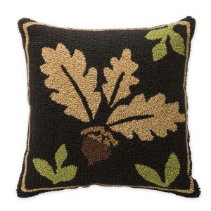 Decorative Accents |   Indoor/Outdoor Woodland Throw Pillow With Acorn Decorative Accents Decorative Accents