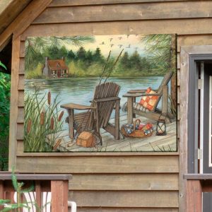 Decorative Accents |   Lake Time Indoor/Outdoor Canvas Wall Art Decorative Accents Decorative Accents