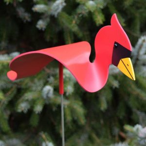 Decorative Garden Accents |   Dancing Cardinal Sculpture Decorative Garden Accents Decorative Garden Accents