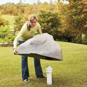 Decorative Garden Accents |   Medium Mock Rock® Decorative Garden Accents Brown