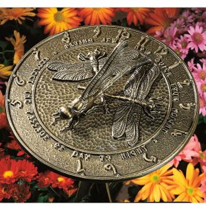 Decorative Garden Accents |   Recycled Aluminum Dragonfly Sundial Decorative Garden Accents Decorative Garden Accents