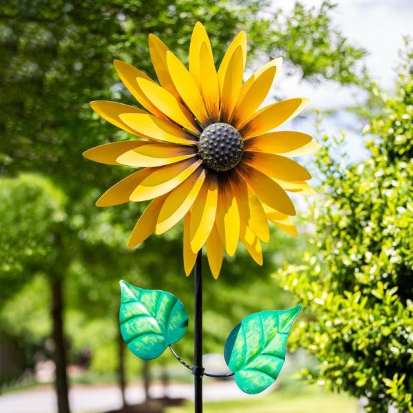 Decorative Garden Accents |   Sunflower Wind Spinner Decorative Garden Accents Decorative Garden Accents