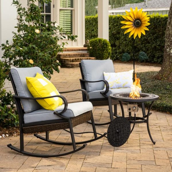 Decorative Garden Accents |   Sunflower Wind Spinner Decorative Garden Accents Decorative Garden Accents