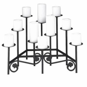 Fireplace Candelabras |   Iron Fireplace Candelabra With Ten Tiers Fireplace Accessories Fireplace Candelabras