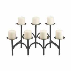 Fireplace Candelabras |   Iron Two-Tiered Fireplace Candelabra Fireplace Accessories Fireplace Candelabras