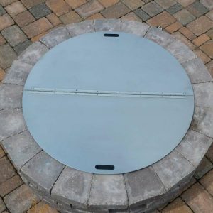 Fireplace Maintenance |   Heavy-Duty Stainless Steel Round Fire Pit Cover Fireplace Accessories Fireplace Maintenance