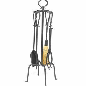 Fireplace Tool Sets |   5-Piece Fireplace Tool Set With Loop Handles Fireplace Accessories Fireplace Tool Sets