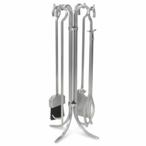 Fireplace Tool Sets |   5-Piece Stainless Steel Newport Fireplace Tool Set Fireplace Accessories Fireplace Tool Sets