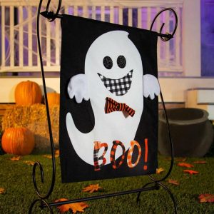 Garden Flags |   Reversible Ghost Burlap Garden Flag Flags & Buntings Garden Flags