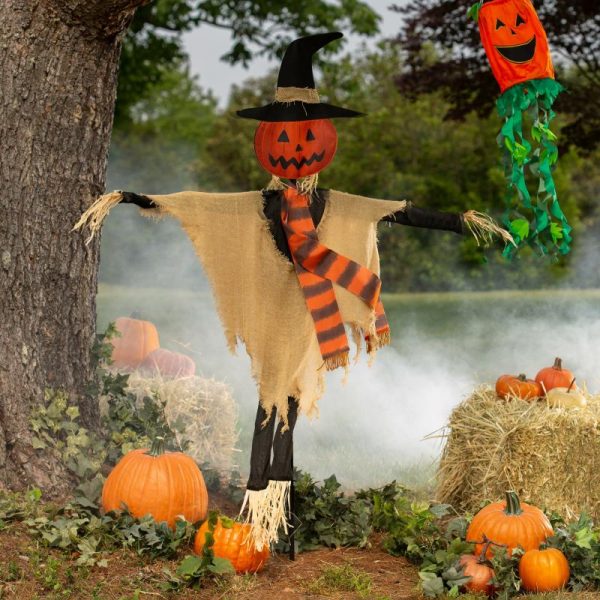 Garden Stakes |   Oversized Scarecrow Halloween Stake Garden Accents Garden Stakes