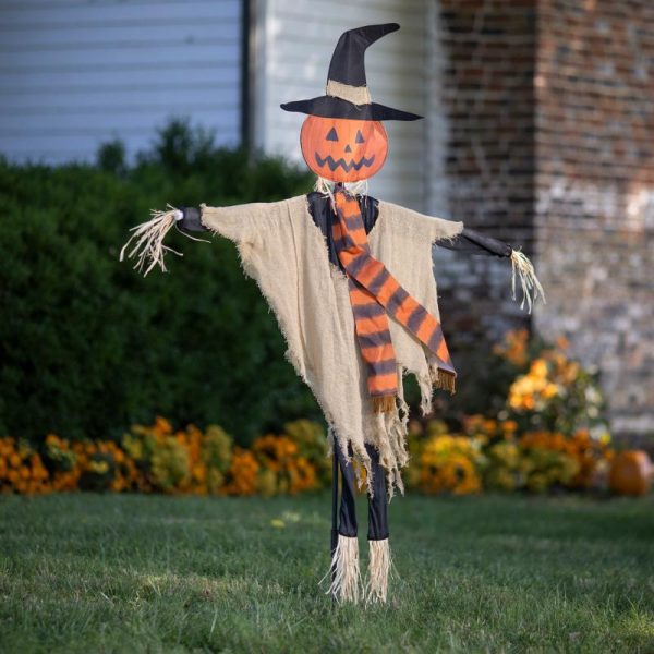 Garden Stakes |   Oversized Scarecrow Halloween Stake Garden Accents Garden Stakes