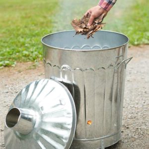 Garden Tools |   Galvanized Metal Garden/Home Incinerator Waste Can Garden Tools Garden Tools