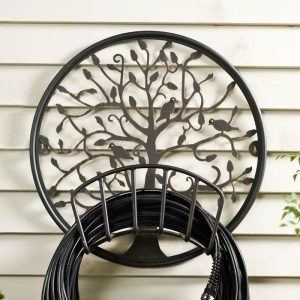 Garden Tools |   Tree Of Life Metal Hose Holder Garden Tools Garden Tools