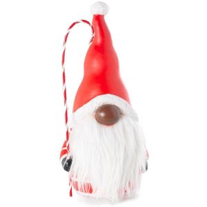 Gnomes & Fairy Gardens |   Santa Gnome With Lighted Candy Cane And Color-Changing Beard Garden Accents Gnomes & Fairy Gardens