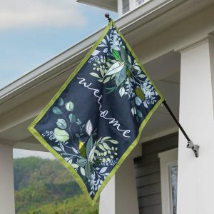 House & Estate Flags |   Botanical Welcome Estate Flag Flags & Buntings House & Estate Flags