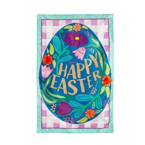 House & Estate Flags |   Happy Easter Applique House Flag Flags & Buntings House & Estate Flags