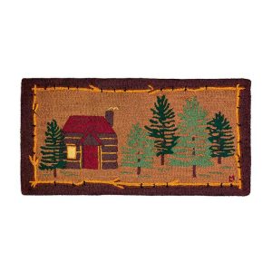 Indoor & Outdoor Rugs |   Rustic Cabin Hand-Hooked Wool Rug Area Rugs Area Rugs