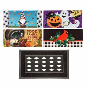 Interchangeable Doormats |   Whimsical Fall And Holiday Sassafras Mat Set Doormats Interchangeable Doormats