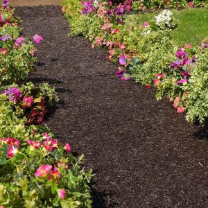 Outdoor Clean Up |   Permanent Mulch Recycled Rubber Pathway Garden Tools & Supplies Outdoor Clean Up