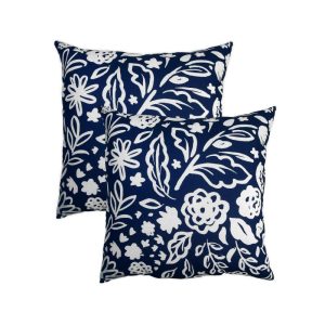 Outdoor Furniture Cushions |   Classic Rope Hammock Swing Pillows, Set Of 2 Deck And Patio Decor Blue Sky Hydrangea