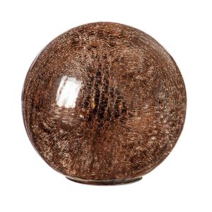 Outdoor Lamps |   Lighted Crackle Glass Gazing Ball Outdoor Lamps Copper