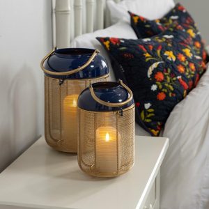 Outdoor Lamps |   Metal Lanterns, Set Of 2 Outdoor Lamps Outdoor Lamps