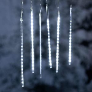 String Lights |   Indoor/Outdoor Electric Icicle Chasing Lights With Cool White Leds Outdoor Lamps & Lighting String Lights