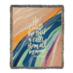 Throws & Blankets |   He Counts The Stars Cotton Tapestry Throw Bedding & Bath Throws & Blankets