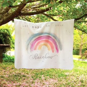 Throws & Blankets |   Let Hope Be Your Rainbow Fleece Throw Bedding & Bath Throws & Blankets