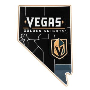 Wall Art |   Wooden State Shaped Wall Décor, Nhl Las Vegas Golden Knights Home Accents Wall Art