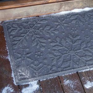 Waterhog Doormats |   Waterhog Snowflake Doormat, 20" X 30" Doormats Bluestone