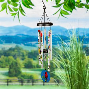 Wind Chimes & Mobiles |   Cardinal Avria Hand Tuned Wind Chimes Garden Accents Wind Chimes & Mobiles