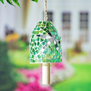 Wind Chimes & Mobiles |   Dragonfly Mosaic Bell Chime Garden Accents Wind Chimes & Mobiles