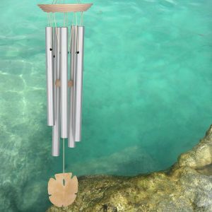 Wind Chimes & Mobiles |   Sand Dollar Aluminum Wind Chime Decorative Garden Accents Decorative Garden Accents