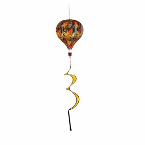 Wind Spinners |   Fall Friends Burlap Balloon Spinner Decorative Garden Accents Blessed Floral