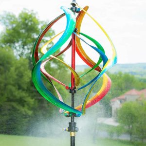 Wind Spinners |   Misting Helix Wind Spinner Decorative Garden Accents Decorative Garden Accents