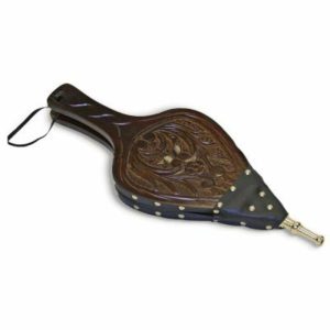 Wood Stove Accessories |   Carved Wood And Leather Fireplace Bellows Fireplace Accessories Wood Stove Accessories