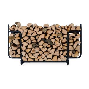 Wood Stove Accessories |   Courtyard Firewood Rack With Cover Fireplace Accessories Wood Stove Accessories