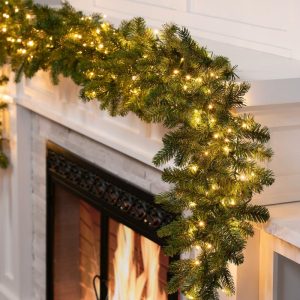 Wreaths |   Arlington Indoor/Outdoor Lighted Holiday Garland Decorative Accents Decorative Accents