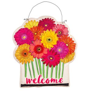 Wreaths |   Gerber Daisy Bouquet Estate Door Decor Home Accents Wreaths