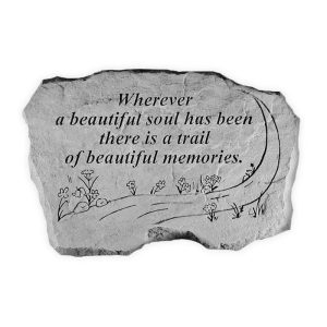 Decorative Garden Accents |   Beautiful Soul Memorial Garden Stone Decorative Garden Accents Decorative Garden Accents